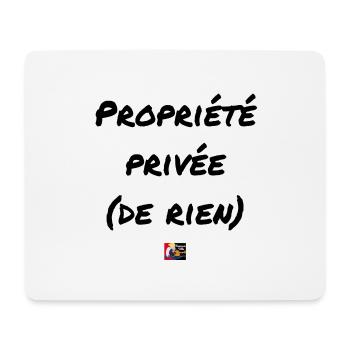 Private Property (Nothing) - Wortspiele Francois - Mousepad (Querformat) - Weiß - Vorne