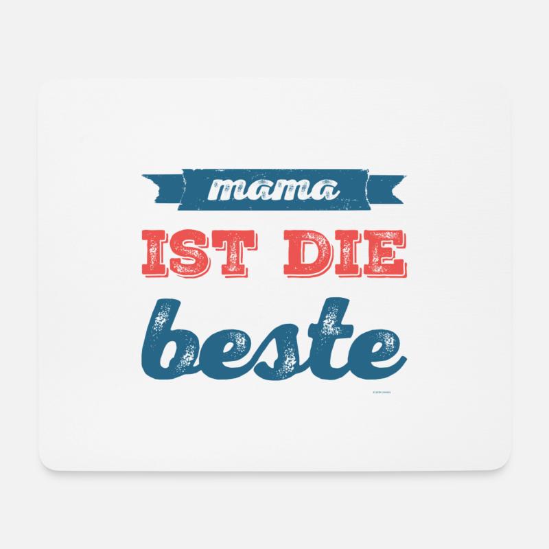 Mama ist die Beste - Mousepad (Querformat) - Weiß
