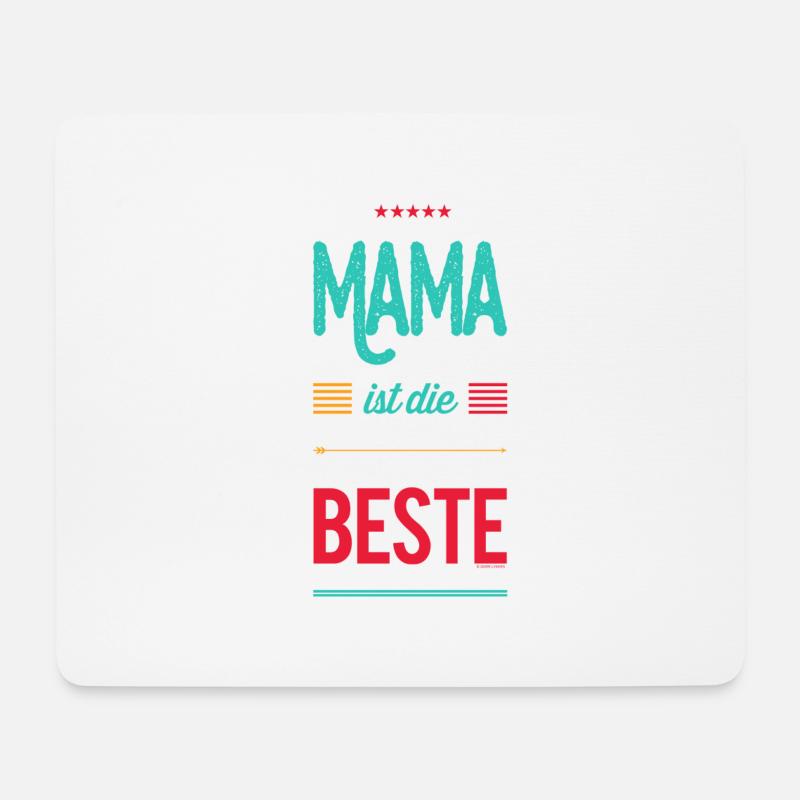 Mama ist die Beste! - Mousepad (Querformat) - Weiß