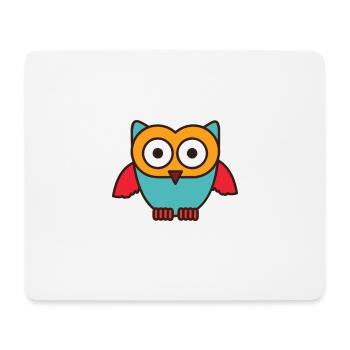 Eulen Design - Niedliche Eule - Mousepad (Querformat) - Weiß - Vorne
