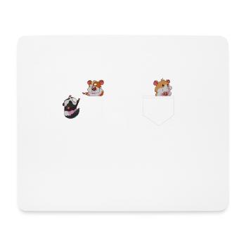 Hamster Guinea Pig Gift Chest Bag - Mouse Pad (horizontal) - white - Front