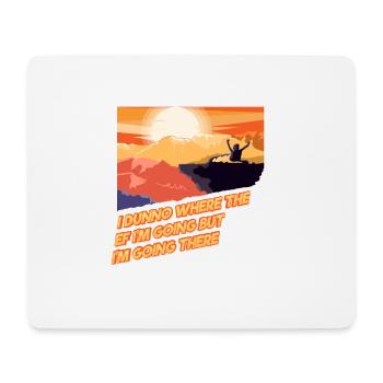 Wandern Urlaub Wellness Berge Freiheit Geschenk - Mousepad (Querformat) - Weiß - Vorne