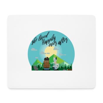 Hiking Holiday Mountains Freedom Dog Gift - Mouse Pad (horizontal) - white - Front
