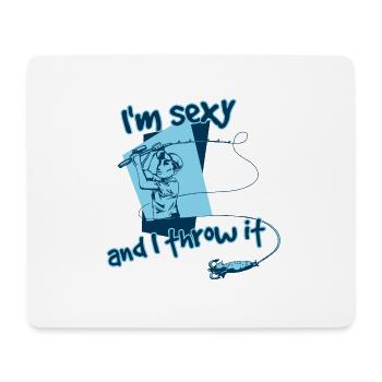 Fishing Fishing Rod Relax Sexy Holiday Gift - Mouse Pad (horizontal) - white - Front