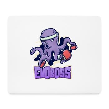 Oktopus Endboss Meister Tischtennis Geschenk - Mousepad (Querformat) - Weiß - Vorne