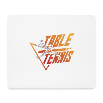 Tennis de table Sport Cadeau de maître tennis de table - Tapis de souris (format paysage) - blanc - Devant