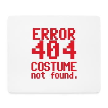 Error 404 Costume not found Karneval Shirt - Mousepad (Querformat) - Weiß - Vorne