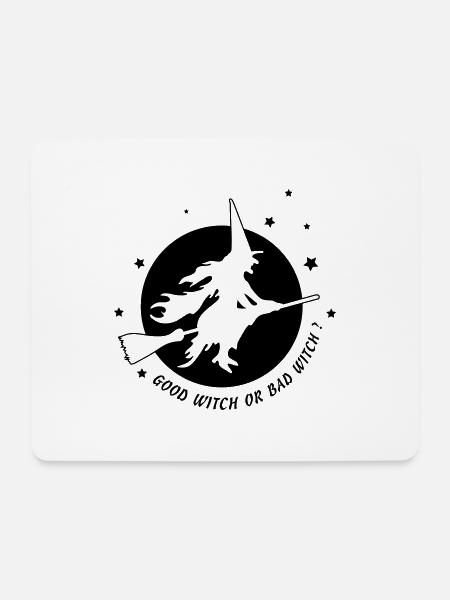 Good witch or bad witch - Mousepad (Querformat) - Weiß