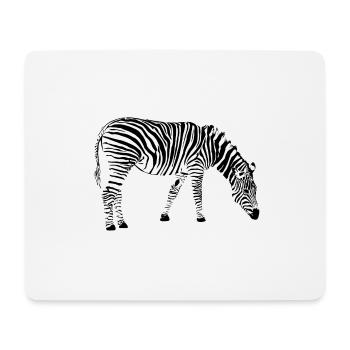Zebra Zebrastreifen - Mousepad (Querformat) - Weiß - Vorne