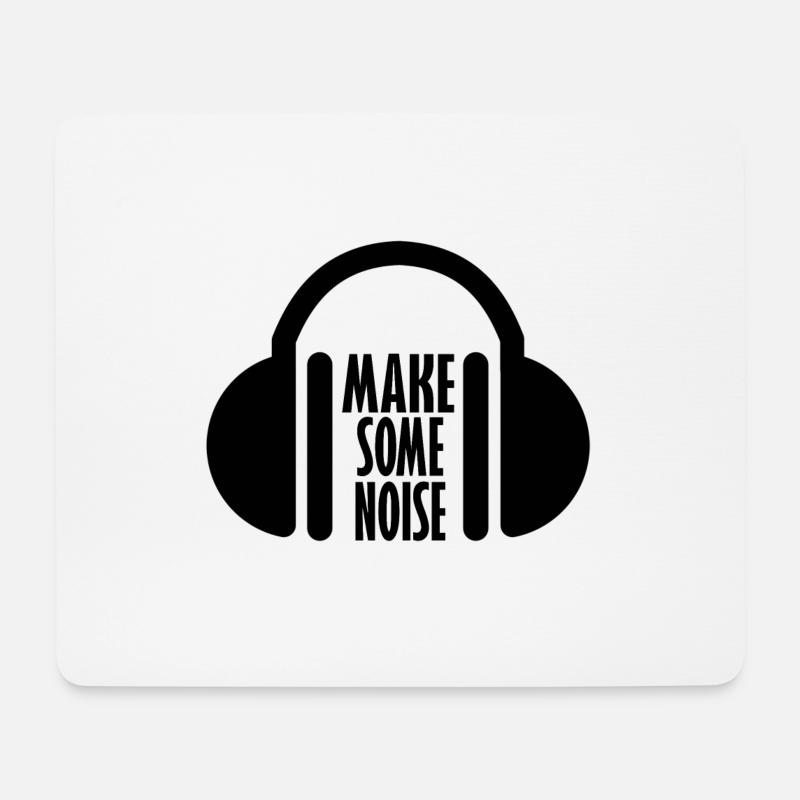 Make some noise DJ DJs Baby Gift Listen to music - Mouse Pad (horizontal) - white