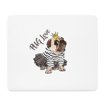 Amour De Carlin - Tapis de souris (format paysage) - blanc - Devant