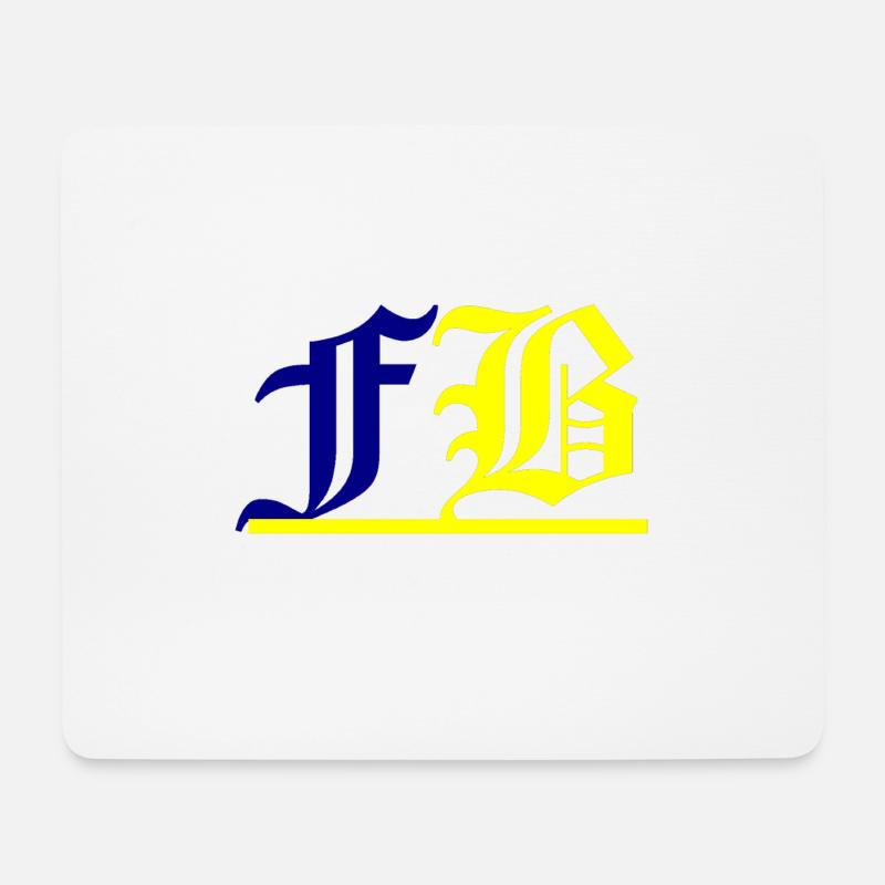 FB Logo - Mousepad (Querformat) - Weiß