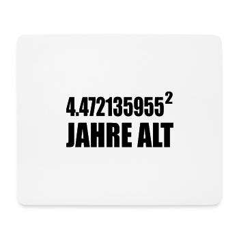 20 years old mathematician gift - Mouse Pad (horizontal) - white - Front