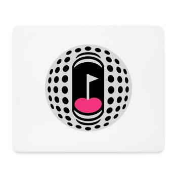 Golfball-Süchtigen - Mousepad (Querformat) - Weiß - Vorne