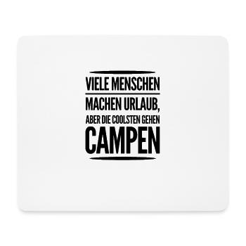 Campen Campingzelt Campingplatz Camper Geschenk - Mousepad (Querformat) - Weiß - Vorne