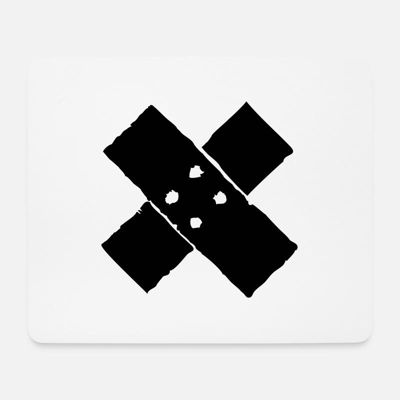 Pflaster - Mousepad (Querformat) - Weiß
