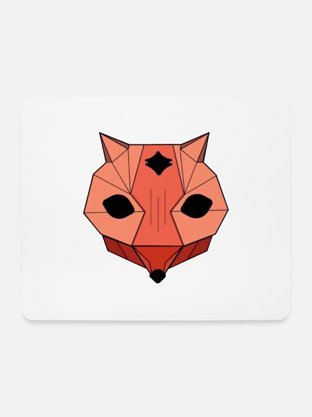 Fuchs Rot Tier Wald Natur Geschenk Geschenkidee - Mousepad (Querformat) - Weiß
