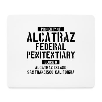 Alcatraz - Ferderal Penitentiary - Jail Block D - Mouse Pad (horizontal) - white - Front
