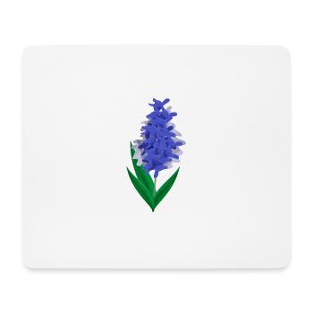Blumen Frühling Hyazinth Blau - Geschenkidee - Mousepad (Querformat) - Weiß - Vorne