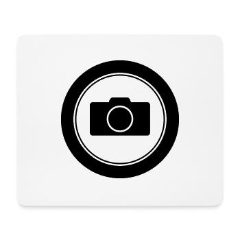 Kamera // Digitalkamera // Fotoapparat // Foto - Mousepad (Querformat) - Weiß - Vorne