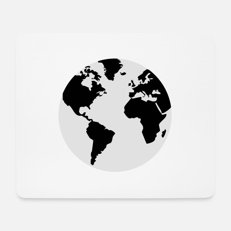 Earth - Erde - Mousepad (Querformat) - Weiß