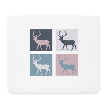Deer - Mouse Pad (horizontal) - white - Front