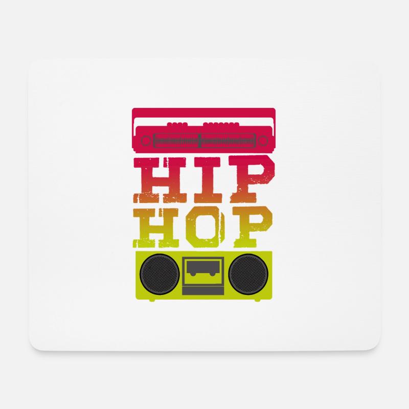 Hip Hop - Mousepad (Querformat) - Weiß