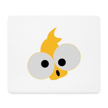 Fisch - Mousepad (Querformat) - Weiß - Vorne