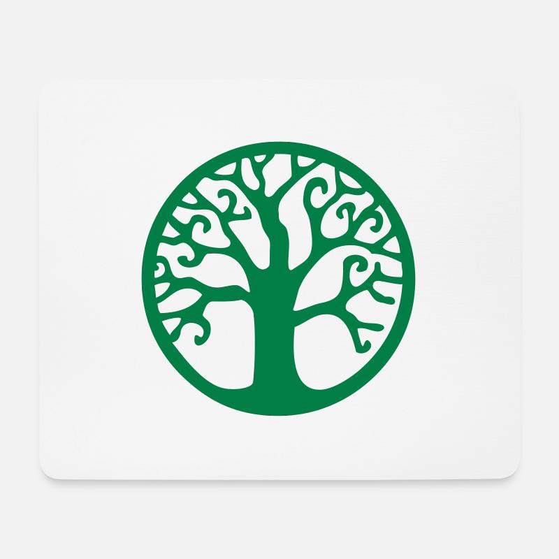 baum des lebens keltisches symbol vintage tattoo - Mousepad (Querformat) - Weiß