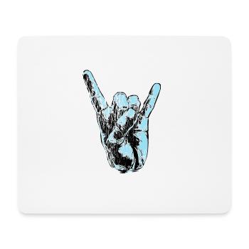 Metal Grunge Rock n Roll Indie Rocker Geschenk - Mousepad (Querformat) - Weiß - Vorne