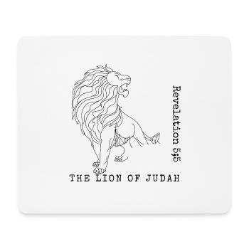 the lion of judah - Mouse Pad (horizontal) - white - Front