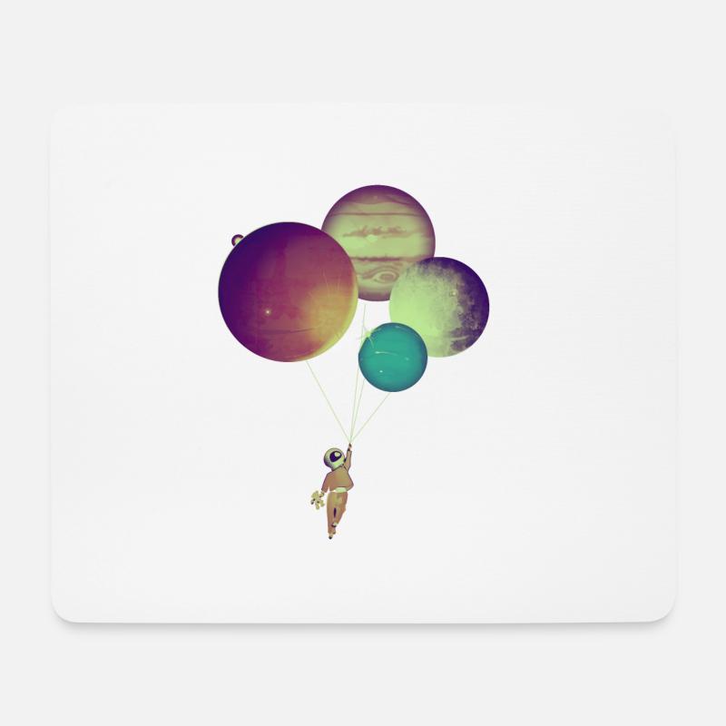 i become an astronaut - Mousepad (Querformat) - Weiß