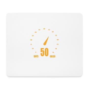 Oldometer, Altersanzeiger - Mousepad (Querformat) - Weiß - Vorne