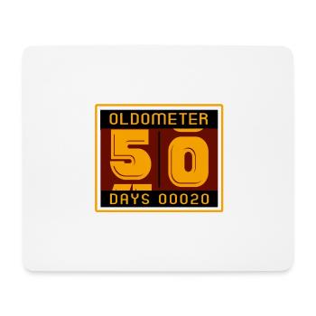 Oldometer, Altersanzeiger - Mousepad (Querformat) - Weiß - Vorne