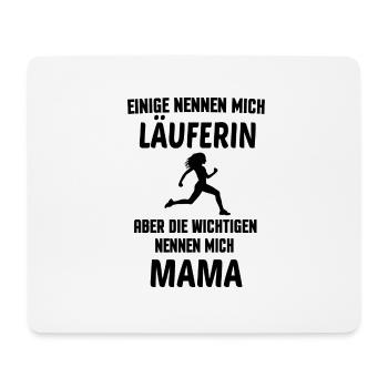 Laufen Läuferin Mama Mutter Geschenk - Mousepad (Querformat) - Weiß - Vorne