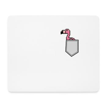 Pixel Flamingo - Mouse Pad (horizontal) - white - Front