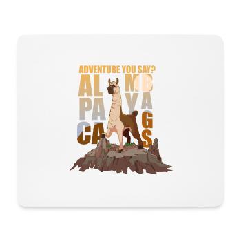 Alpaka My Bags Adventure Hiking Mountains Excursion - Mouse Pad (horizontal) - white - Front