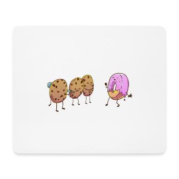 Donut Funny Neighborhood neighbors dispute cookies - Mouse Pad (horizontal) - white - Front
