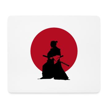 Samurai - Mousepad (Querformat) - Weiß - Vorne