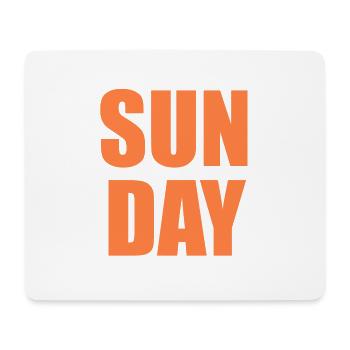 Sunday - Sonntag - Mouse Pad (horizontal) - white - Front