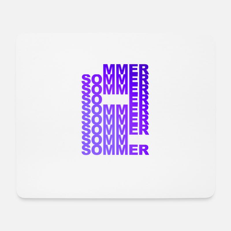 Summer Summer Summer Summer Summer Color Purple Gesc - Mouse Pad (horizontal) - white
