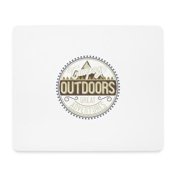 CAMPING OUTDOORS - Mouse Pad (horizontal) - white - Front