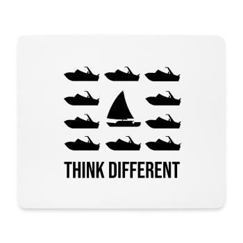 Segelboot Segeln Geschenk - Mousepad (Querformat) - Weiß - Vorne