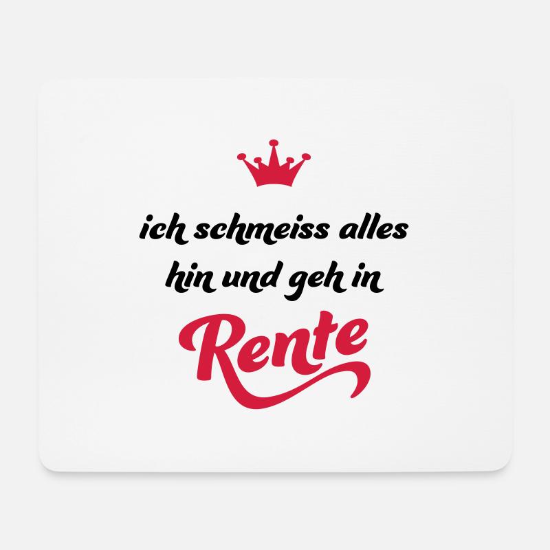ruhestand - Mousepad (Querformat) - Weiß