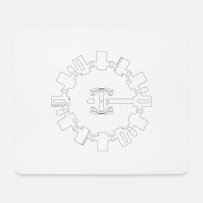 Interstellar_Endurance_w - Mousepad (Querformat) - Weiß