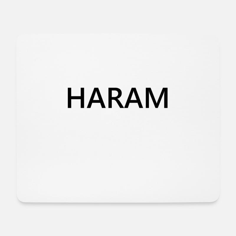 HARAM - Mouse Pad (horizontal) - white