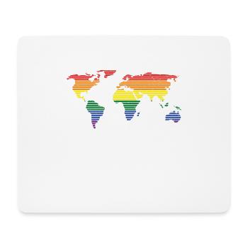 world of diversity - Mouse Pad (horizontal) - white - Front
