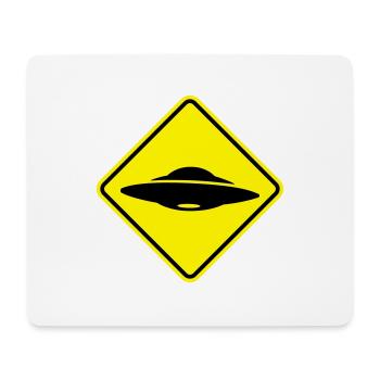 UFO - Mousepad (Querformat) - Weiß - Vorne
