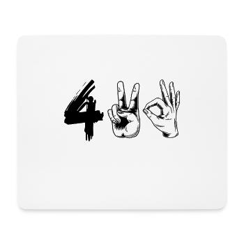 420 Weed marijuana potholder gift - Mouse Pad (horizontal) - white - Front