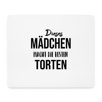 Köchin Kochen Torten Geschenk - Mousepad (Querformat) - Weiß - Vorne